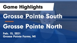 Grosse Pointe South  vs Grosse Pointe North  Game Highlights - Feb. 15, 2021