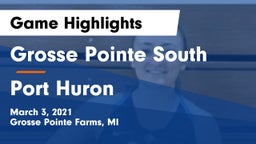 Grosse Pointe South  vs Port Huron  Game Highlights - March 3, 2021