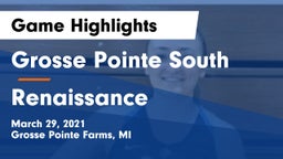 Grosse Pointe South  vs Renaissance  Game Highlights - March 29, 2021