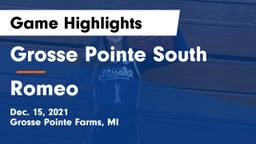 Grosse Pointe South  vs Romeo  Game Highlights - Dec. 15, 2021