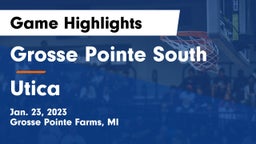 Grosse Pointe South  vs Utica  Game Highlights - Jan. 23, 2023
