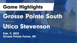 Grosse Pointe South  vs Utica Stevenson  Game Highlights - Feb. 9, 2023