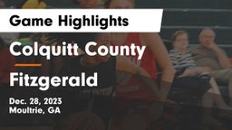 Colquitt County  vs Fitzgerald  Game Highlights - Dec. 28, 2023