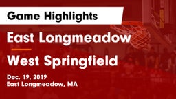 East Longmeadow  vs West Springfield  Game Highlights - Dec. 19, 2019