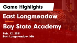 East Longmeadow  vs Bay State Academy Game Highlights - Feb. 12, 2021