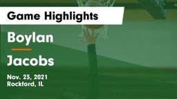 Boylan  vs Jacobs  Game Highlights - Nov. 23, 2021