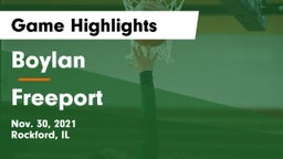 Boylan  vs Freeport  Game Highlights - Nov. 30, 2021