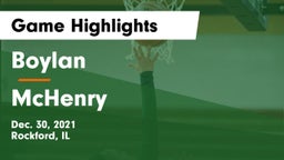 Boylan  vs McHenry  Game Highlights - Dec. 30, 2021