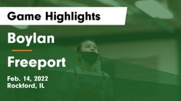 Boylan  vs Freeport Game Highlights - Feb. 14, 2022