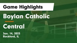 Boylan Catholic  vs Central Game Highlights - Jan. 14, 2023