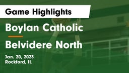 Boylan Catholic  vs Belvidere North  Game Highlights - Jan. 20, 2023