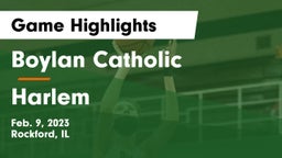 Boylan Catholic  vs Harlem  Game Highlights - Feb. 9, 2023