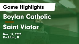 Boylan Catholic  vs Saint Viator  Game Highlights - Nov. 17, 2023