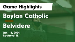 Boylan Catholic  vs Belvidere  Game Highlights - Jan. 11, 2024