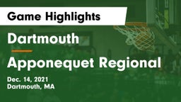 Dartmouth  vs Apponequet Regional  Game Highlights - Dec. 14, 2021
