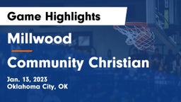 Millwood  vs Community Christian  Game Highlights - Jan. 13, 2023