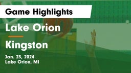 Lake Orion  vs Kingston  Game Highlights - Jan. 23, 2024
