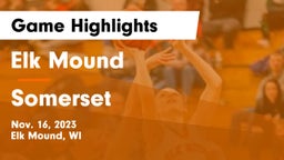 Elk Mound  vs Somerset  Game Highlights - Nov. 16, 2023