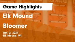 Elk Mound  vs Bloomer  Game Highlights - Jan. 2, 2024