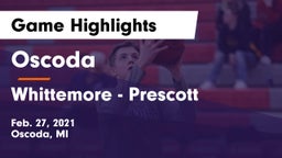 Oscoda  vs Whittemore - Prescott Game Highlights - Feb. 27, 2021