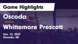 Oscoda  vs Whittemore Prescott Game Highlights - Jan. 12, 2023