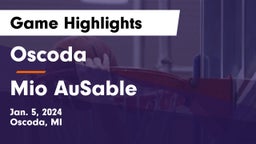 Oscoda  vs Mio AuSable  Game Highlights - Jan. 5, 2024