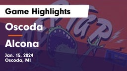 Oscoda  vs Alcona  Game Highlights - Jan. 15, 2024