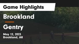 Brookland  vs Gentry  Game Highlights - May 12, 2023