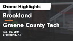 Brookland  vs Greene County Tech  Game Highlights - Feb. 26, 2024