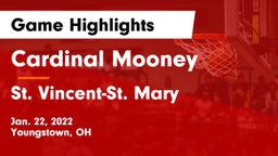 Cardinal Mooney  vs St. Vincent-St. Mary  Game Highlights - Jan. 22, 2022