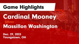 Cardinal Mooney  vs Massillon Washington  Game Highlights - Dec. 29, 2023