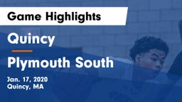 Quincy  vs Plymouth South  Game Highlights - Jan. 17, 2020