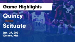 Quincy  vs Scituate  Game Highlights - Jan. 29, 2021