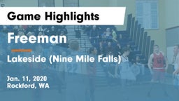 Freeman  vs Lakeside  (Nine Mile Falls) Game Highlights - Jan. 11, 2020
