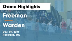 Freeman  vs Warden  Game Highlights - Dec. 29, 2021
