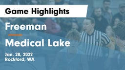 Freeman  vs Medical Lake  Game Highlights - Jan. 28, 2022