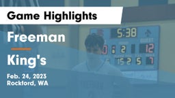 Freeman  vs King's  Game Highlights - Feb. 24, 2023