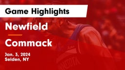 Newfield  vs Commack  Game Highlights - Jan. 3, 2024