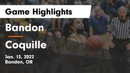 Bandon  vs Coquille  Game Highlights - Jan. 13, 2022