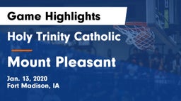 Holy Trinity Catholic  vs Mount Pleasant  Game Highlights - Jan. 13, 2020
