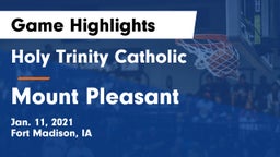 Holy Trinity Catholic  vs Mount Pleasant  Game Highlights - Jan. 11, 2021