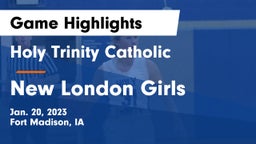 Holy Trinity Catholic  vs New London Girls Game Highlights - Jan. 20, 2023