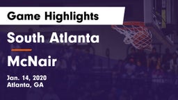 South Atlanta  vs McNair  Game Highlights - Jan. 14, 2020