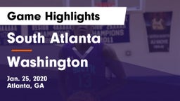 South Atlanta  vs Washington  Game Highlights - Jan. 25, 2020