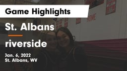 St. Albans  vs riverside Game Highlights - Jan. 6, 2022
