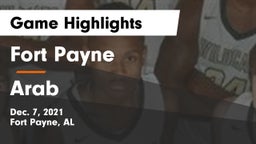 Fort Payne  vs Arab  Game Highlights - Dec. 7, 2021