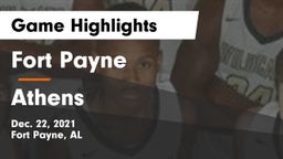 Fort Payne  vs Athens  Game Highlights - Dec. 22, 2021