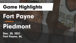 Fort Payne  vs Piedmont  Game Highlights - Dec. 28, 2021