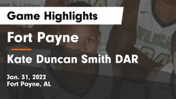 Fort Payne  vs Kate Duncan Smith DAR  Game Highlights - Jan. 31, 2022