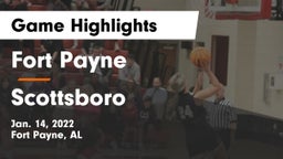 Fort Payne  vs Scottsboro  Game Highlights - Jan. 14, 2022